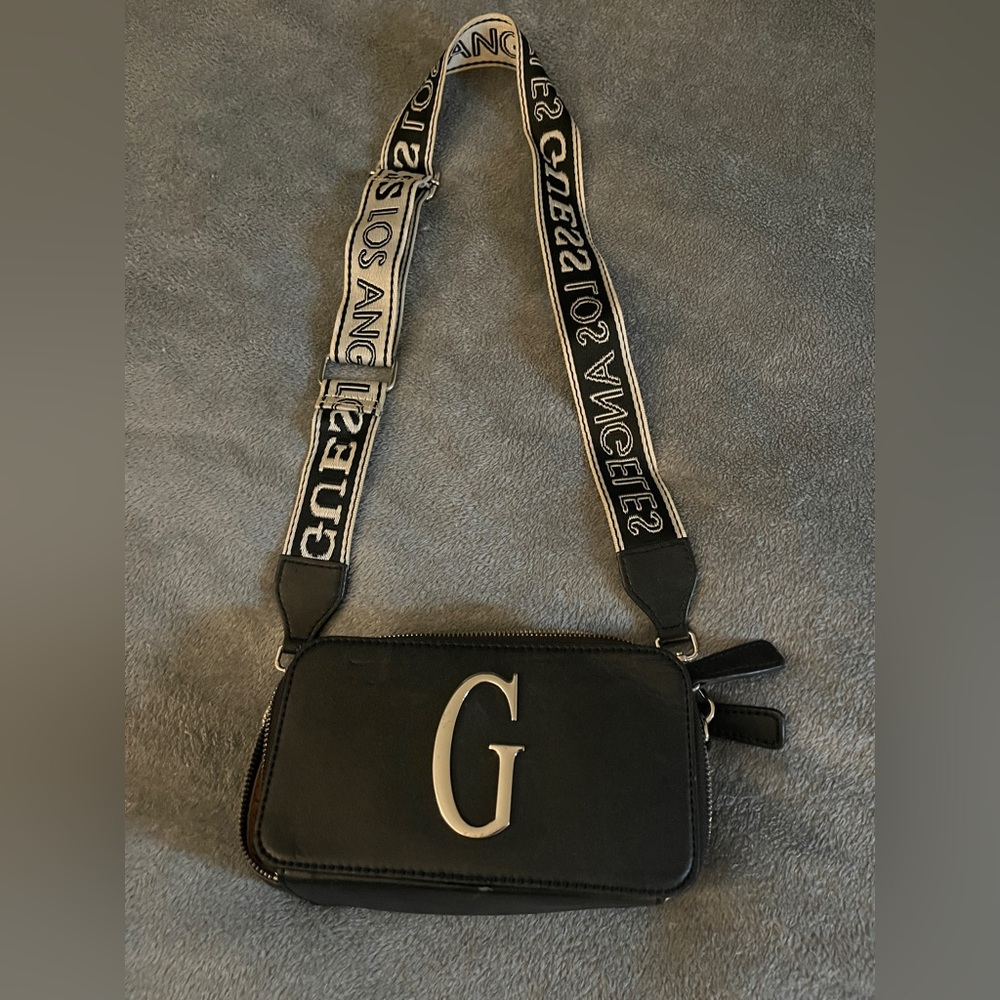 Guess Black G-Logo Crossbody Bag